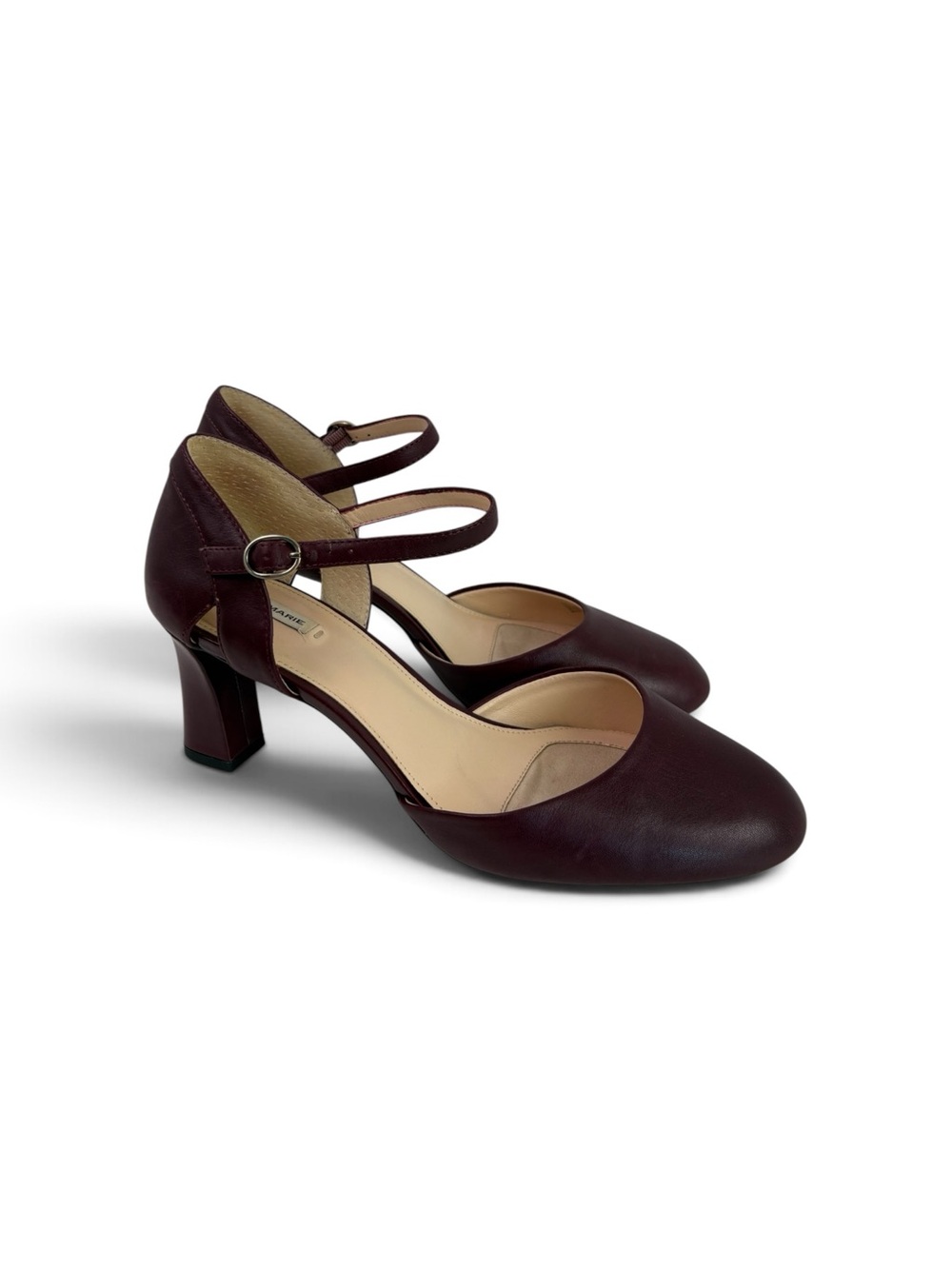 Alex Marie dress shoes high heel Burgundy Patrice Leather Mary Jane Pumps